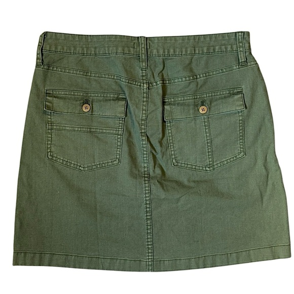 J.Crew Green Garment Dyed Mini Cargo Utility Skirt Size 8 NWT - Picture 4 of 10